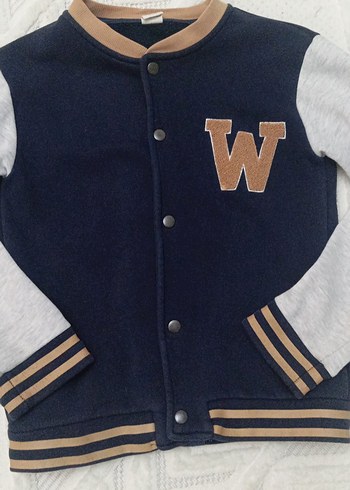 Erkek Çocuk Gri ve Lacivert Düğmeli Ceket - Görsel 3