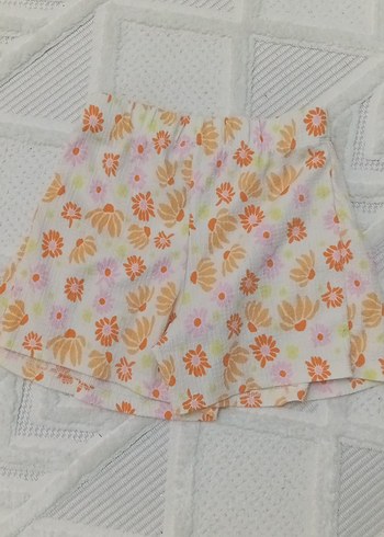 Çiçek Desenli Fırfırlı Kız Eteği - Görsel 2