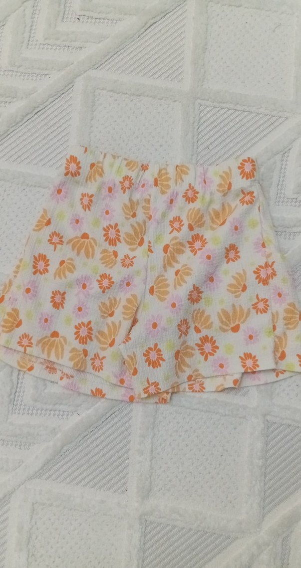 Çiçek Desenli Fırfırlı Kız Eteği - Görsel 2