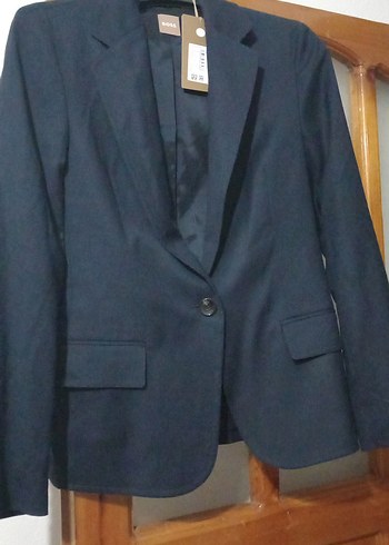 Hugo Boss Sik Lacivert Tek Dugmeli Blazer Ceket