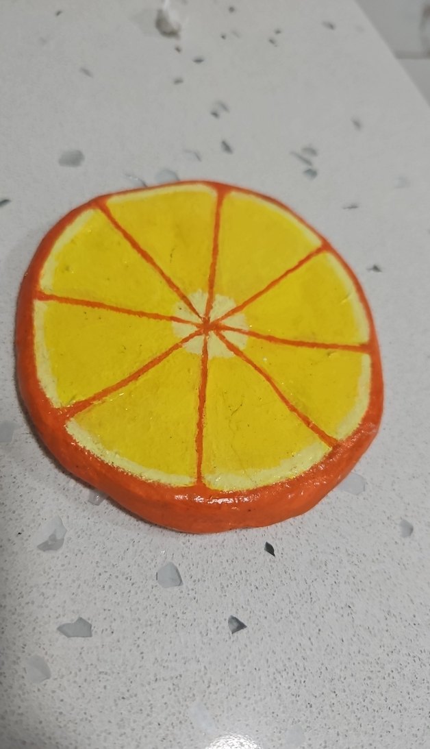 Turuncu Dilim Tasarımlı Altlık - Görsel 2