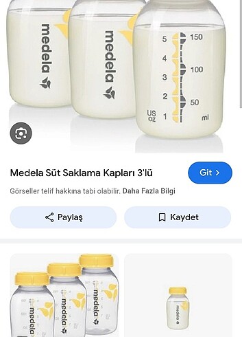 Medela Medela süt saklama kapları 