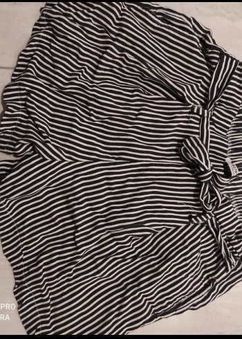 Zebra Desenli Pilili Mini Kadın şort