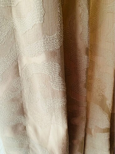 Beden camel Renk Linens fon perde