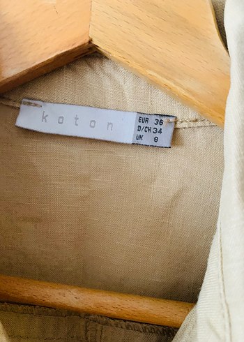 Kadın Bej Keten Kısa Tulum - Görsel 7