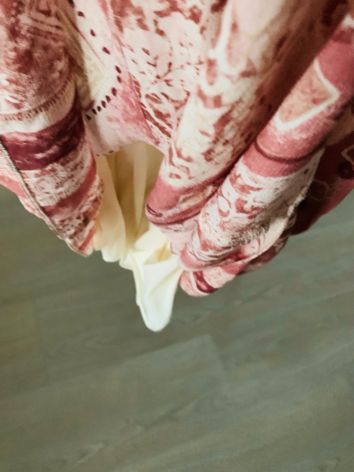 Bohem V Yaka Dantel Detaylı Midi Elbise - Görsel 4