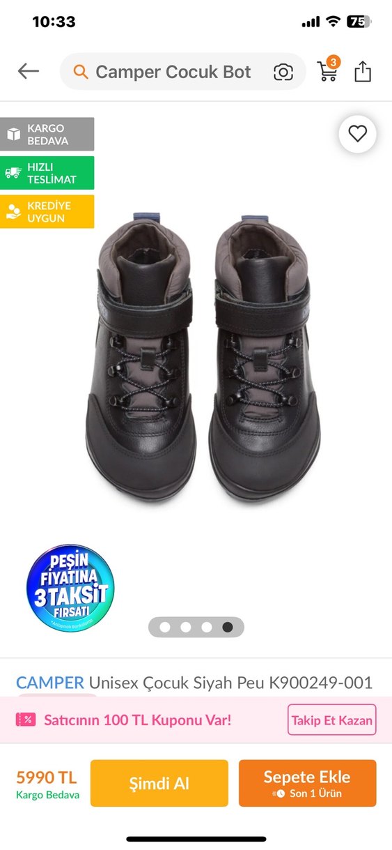 Camper grotex kışlık bot - Görsel 2