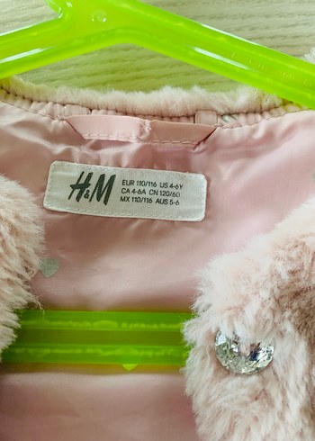 Kız Çocuk Pembe Kürklü Yelek - Görsel 3