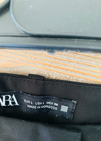 Zara Siyah Pilili Kadın Kumaş Pantolon - Görsel 7