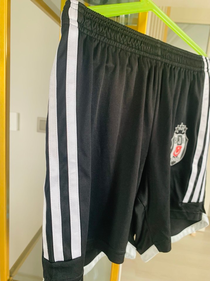 Siyah Mini Spor Şort Beşiktaş - Görsel 4