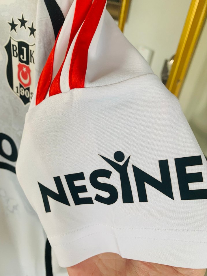 Beyaz Baskılı Kısa Kollu Erkek Forma - Görsel 3