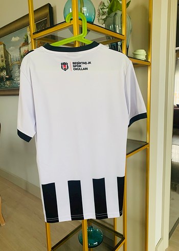 Erkek Siyah Beyaz Çizgili Kısa Kollu Forma Takımı - Görsel 2