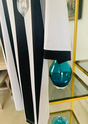 Erkek Siyah Beyaz Çizgili Kısa Kollu Forma Takımı - Görsel 5