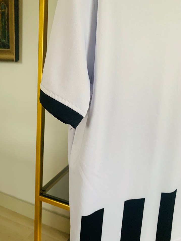 Erkek Siyah Beyaz Çizgili Kısa Kollu Forma Takımı - Görsel 3