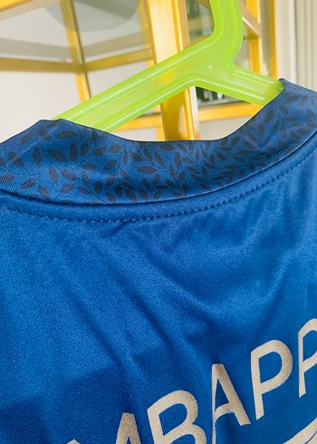 Mavi Nike Erkek Kısa Kollu Fransa Mbappe Forma - Görsel 4