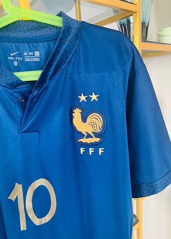 Mavi Nike Erkek Kısa Kollu Fransa Mbappe Forma - Görsel 3