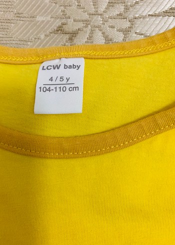 Sarı Kız Çocuk Kısa Kollu Baskılı Tişört - Görsel 2