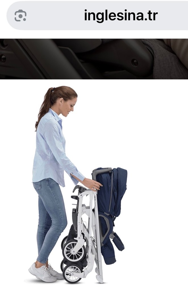 İnglesina  Bebek Arabası Gri Detaylı - Görsel 4