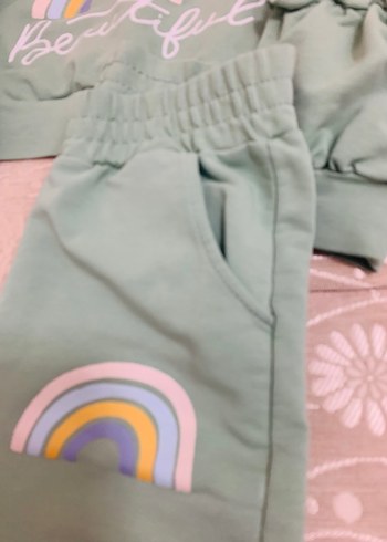 Pastel Renkli Kız Bebek Fırfırlı Takım - Görsel 4