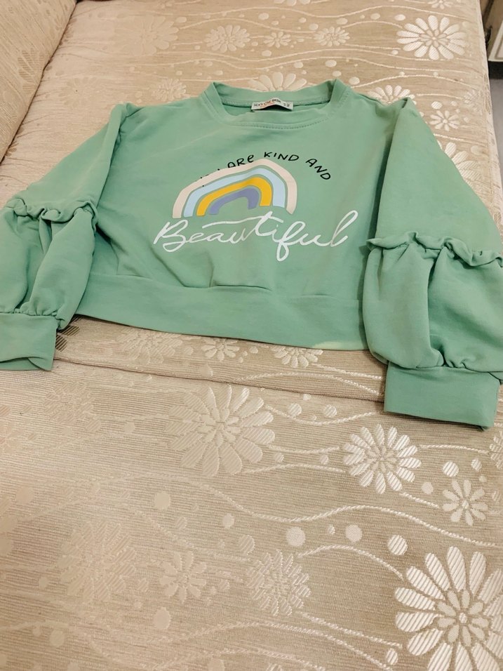 Pastel Renkli Kız Bebek Fırfırlı Takım - Görsel 3