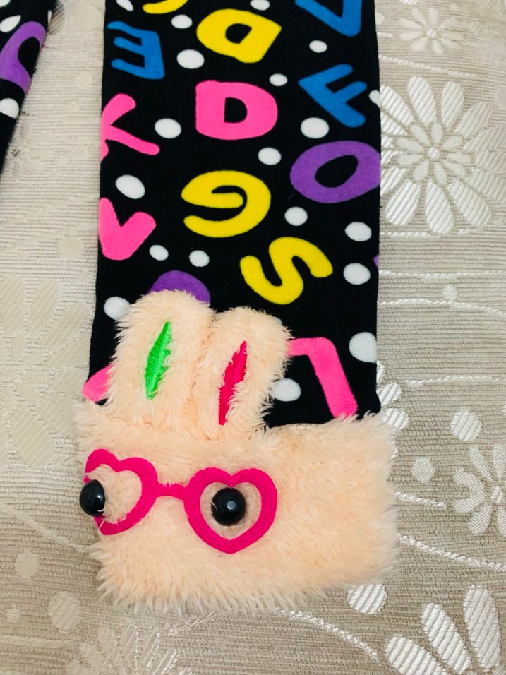 Renkli Pop Kültür Baskılı Kız Taytları - Görsel 4