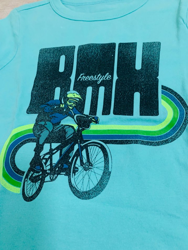 GAP Mavi Bisiklet Baskılı Tişört - Görsel 2