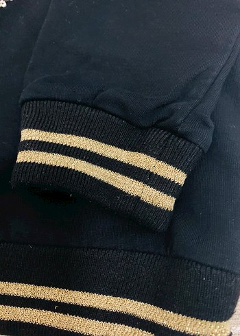 Pul İşlemeli Siyah Sweatshirt - Görsel 3