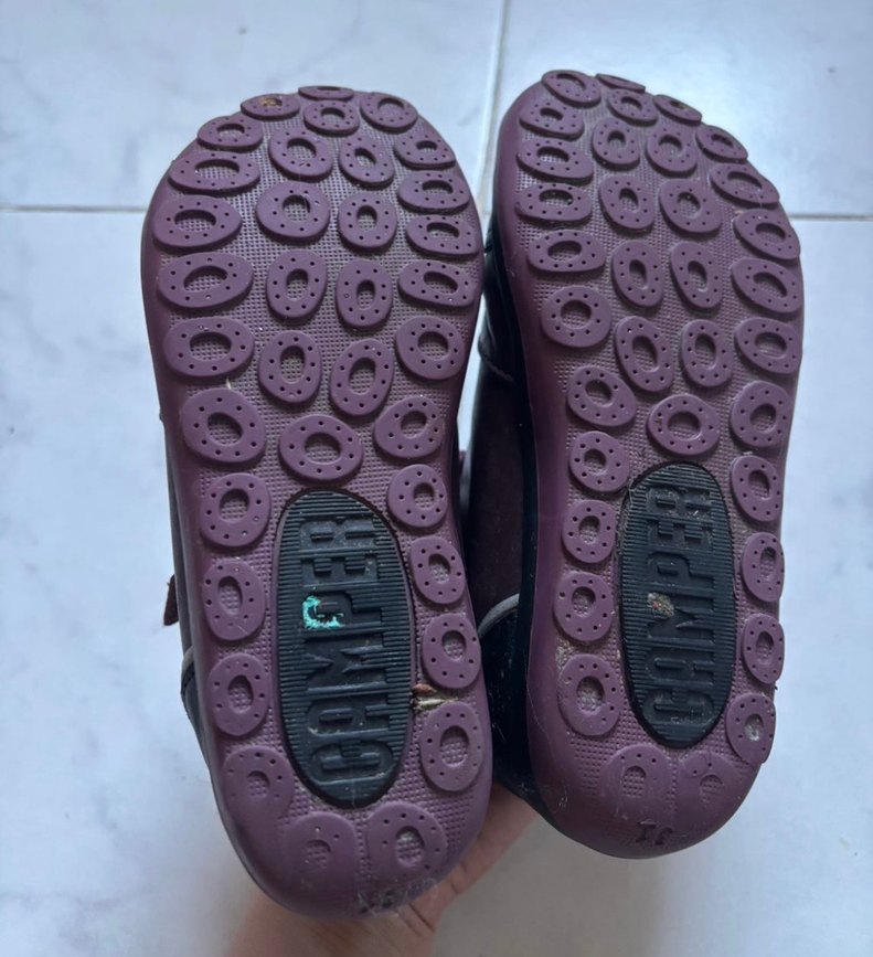 Camper Mor Cırtcırtlı gerçek deri Botlar - Görsel 4