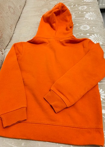 Kapüşonlu Turuncu Erkek Çocuk Sweatshirt - Görsel 5