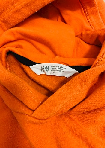 Kapüşonlu Turuncu Erkek Çocuk Sweatshirt - Görsel 4