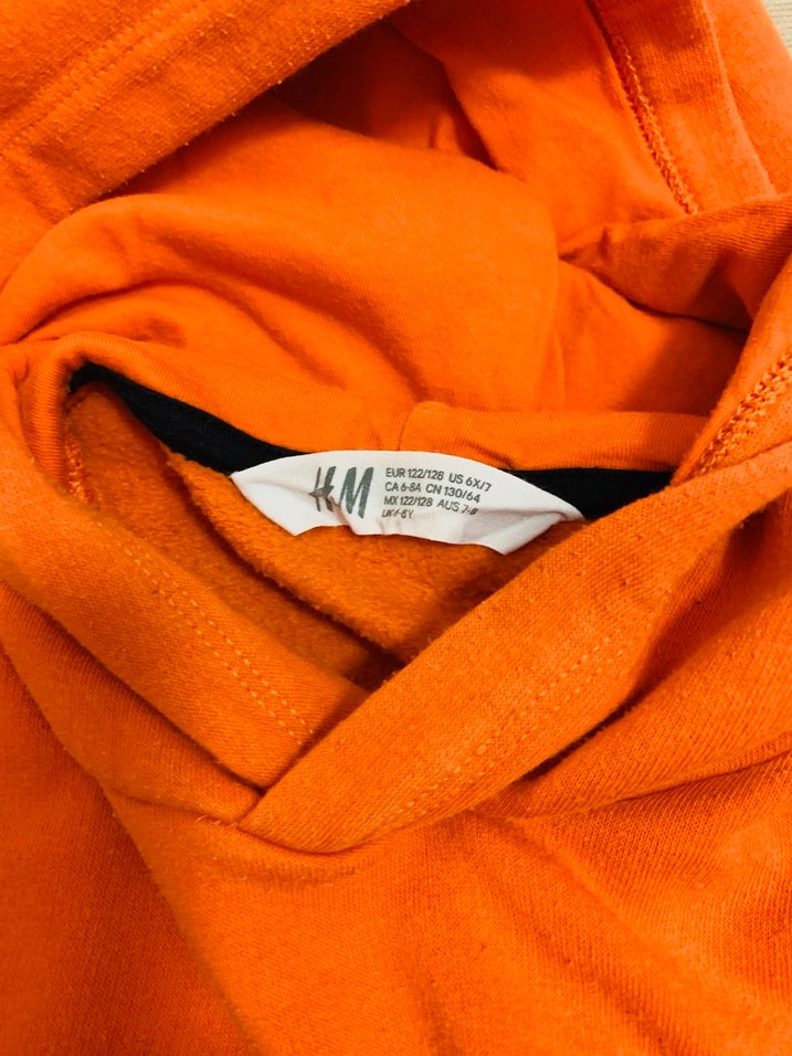 Kapüşonlu Turuncu Erkek Çocuk Sweatshirt - Görsel 4