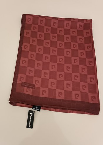 Bordo Kadın Şal - Drapeli, Parisli Stil