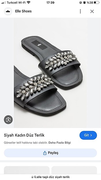 elle taşlı terlik yeni