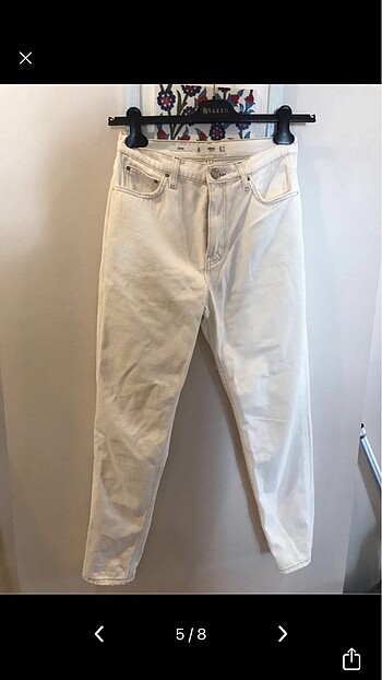 36 Beden ten rengi Renk mango mom jean yeni sezon