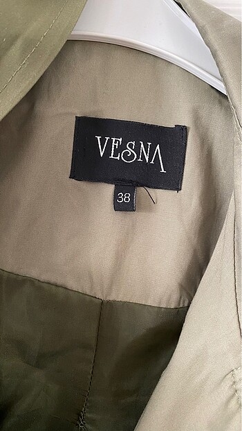m Beden haki Renk Vesna İki renkli Trenç