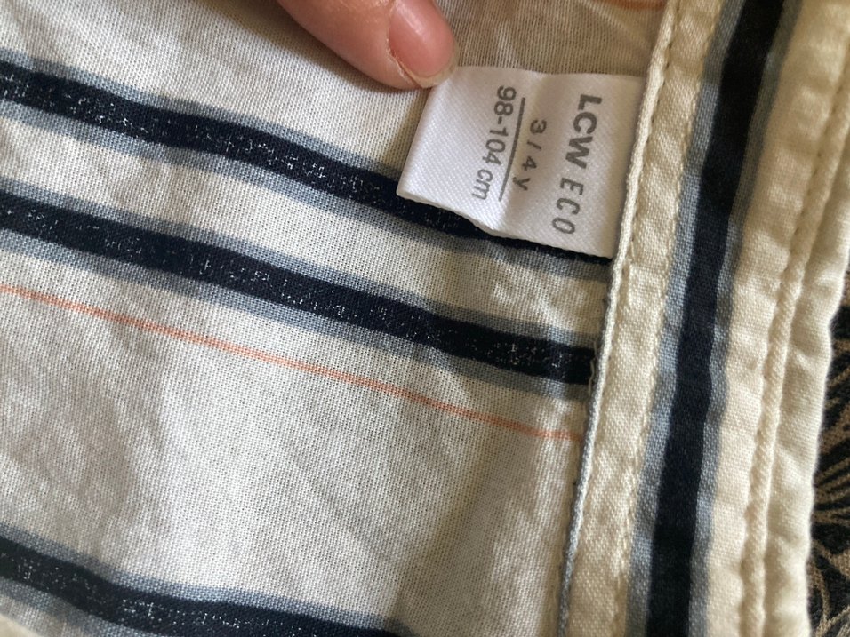 Düğmeli Keten Erkek çocuk Gömlek - Görsel 2