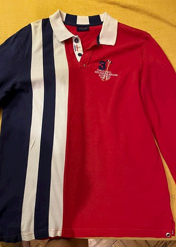 U.S Polo Assn. Renkli Cizgili Uzun Kollu Polo Tisort