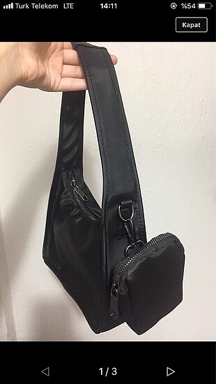 Baget siyah çanta