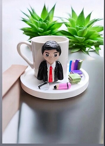 Öğretmenler günü temalı kişiye özel kahve fincanı sunumluk 