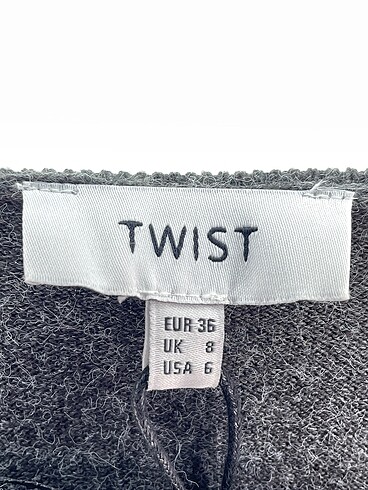 36 Beden gri Renk Twist Kısa Elbise %70 İndirimli.