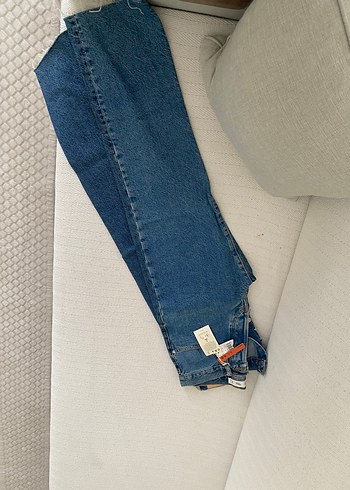 Kadın Mavi Denim Midi Boy Kot Pantolon