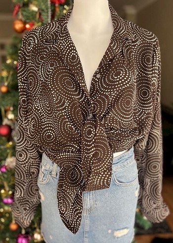 Vintage y2k retro desenli gömlek - Görsel 2