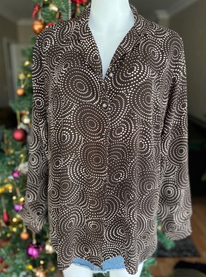 Vintage y2k retro desenli gömlek - Görsel 4