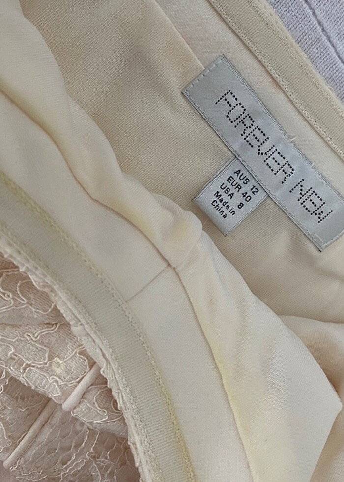 Forever new pullu straplez elbise - Görsel 4