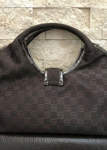 sisley vintage y2k monogram el çantası - Görsel 2