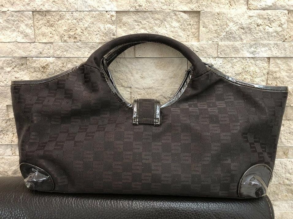 sisley vintage y2k monogram el çantası - Görsel 2