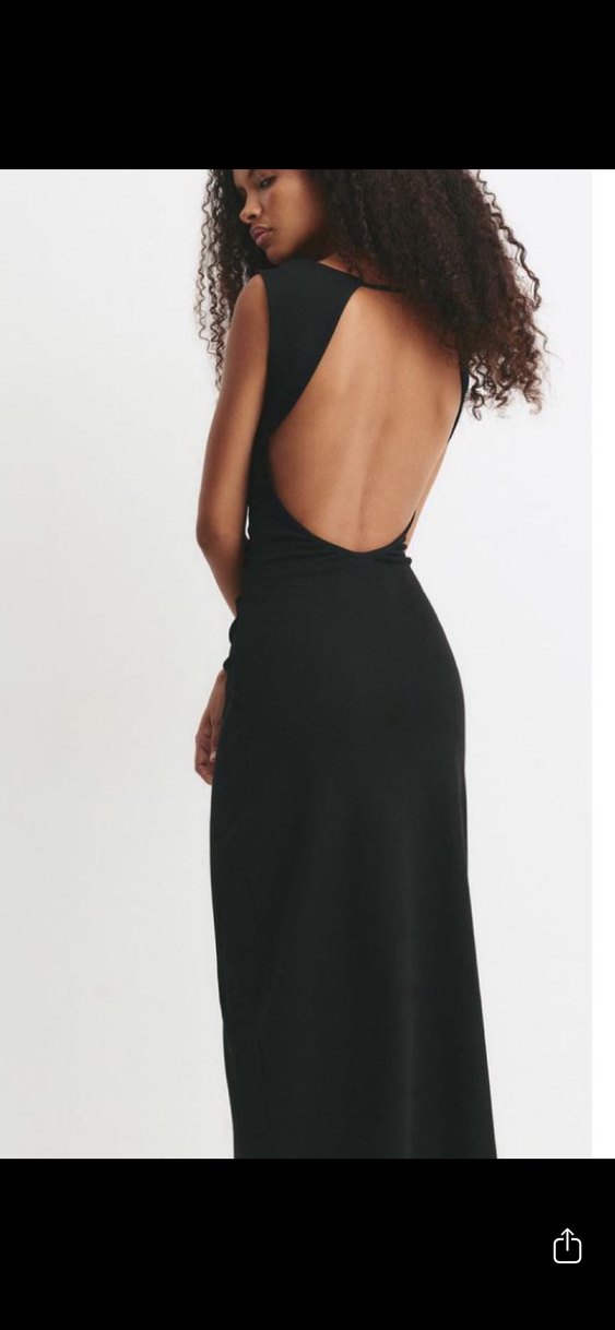 Pull and Bear sırt dekolteli elbise - Görsel 2