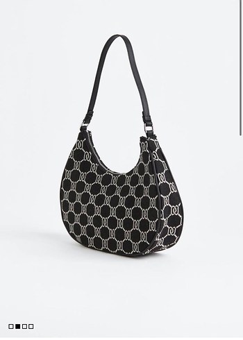 H&m y2k monogram desen vintage çanta - Görsel 4