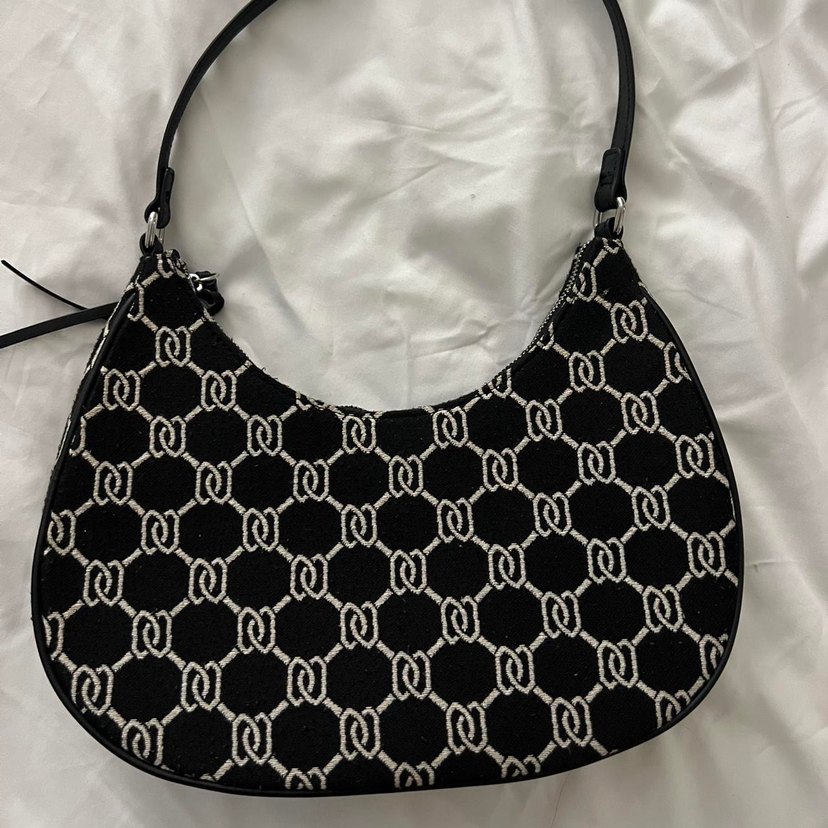 H&m y2k monogram desen vintage çanta - Görsel 2