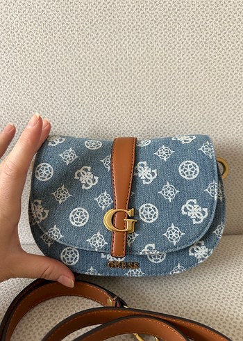 Mavi Baskılı Denim Kadın Çanta - Görsel 5